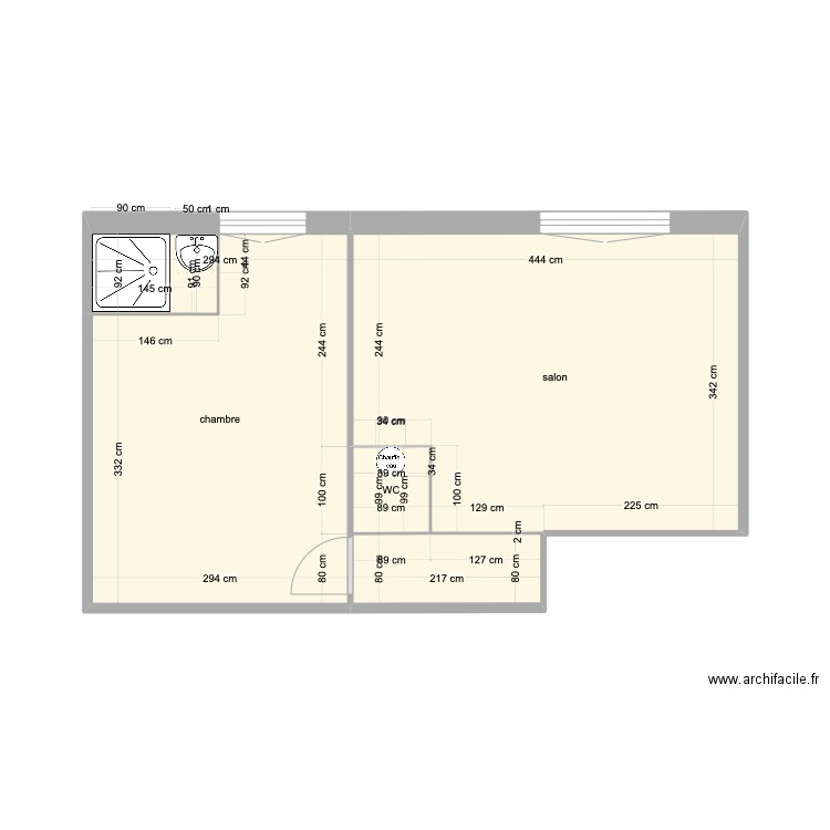 Clichy 2. Plan de 0 pièce et 0 m2