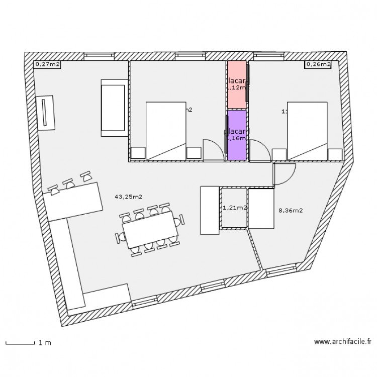 pressing. Plan de 0 pièce et 0 m2