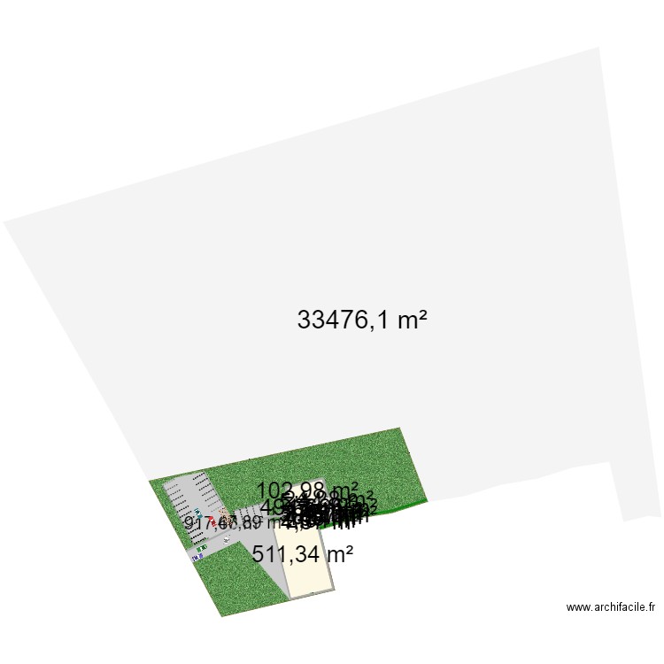 Herblay. Plan de 16 pièces et 741 m2