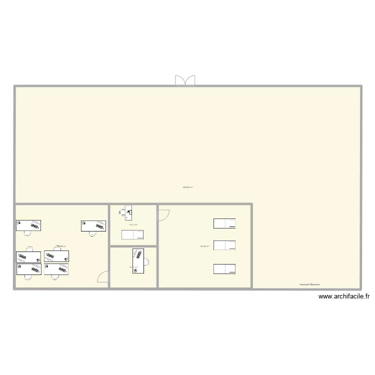 SALLE DE MUSCULATION. Plan de 