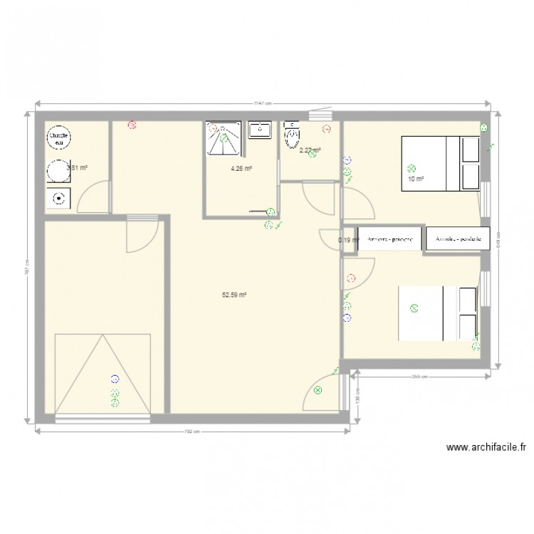 plan pavillon t3 bis. Plan de 0 pièce et 0 m2