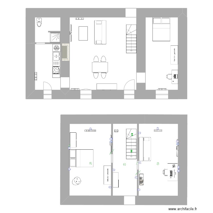Projet le Bihalais (petite maison). Plan de 0 pièce et 0 m2