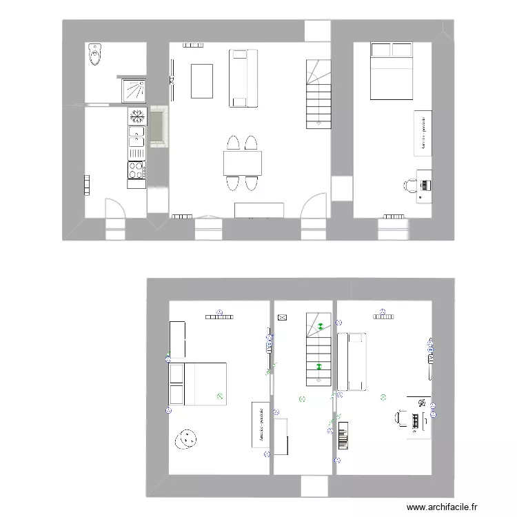 Projet le Bihalais (petite maison). Plan de 