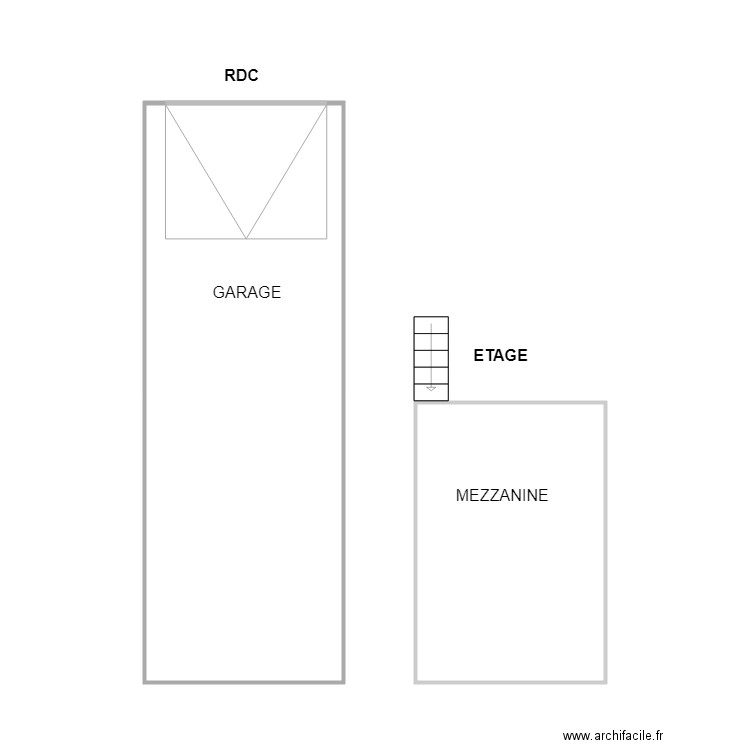 POTIER 2 AM. Plan de 2 pièces et 36 m2