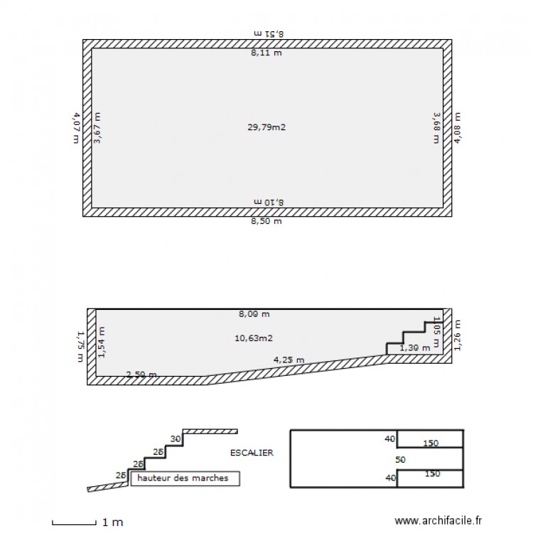 piscine 8x4. Plan de 0 pièce et 0 m2