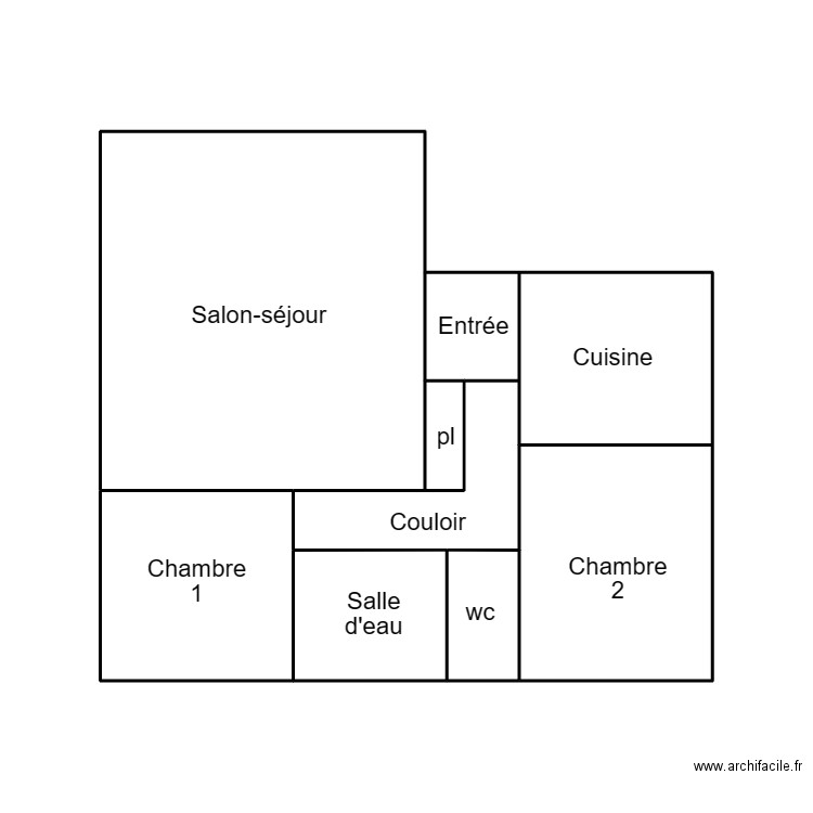 QUIMPER DUFOUR. Plan de 6 pièces et 26 m2