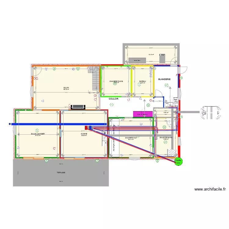 MAISON MAXENCE 2018 aout PLOMBERIE BIS. Plan de 