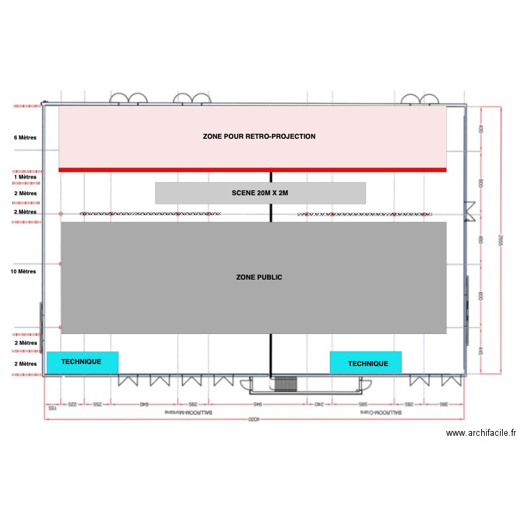 UEFA espace vue de dessus. Plan de 0 pièce et 0 m2