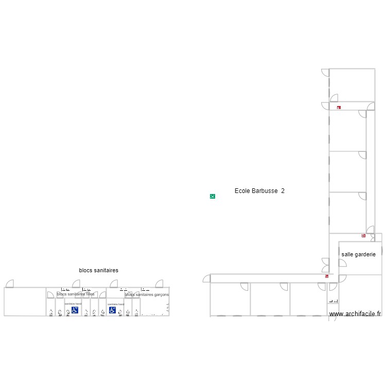 plan ecole barbusse 2. Plan de 0 pièce et 0 m2