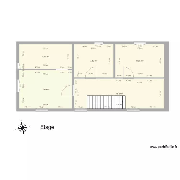 Bornert Manuel Etage Meubl&eacute; projet 2. Plan de 
