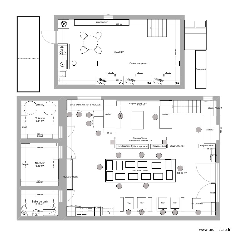 ATELIER 3B. Plan de 0 pièce et 0 m2