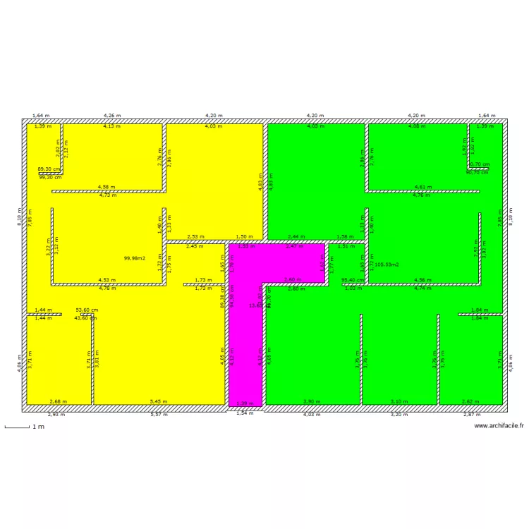 AIDA REZ DE CHAUSSEE. Plan de 
