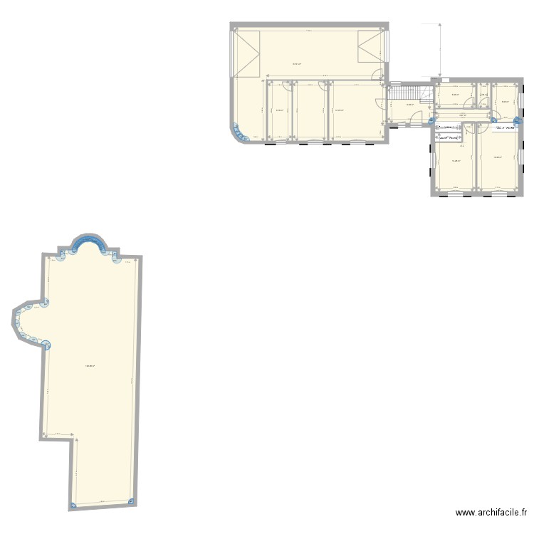 Quimiac RDC aménagé. Plan de 0 pièce et 0 m2