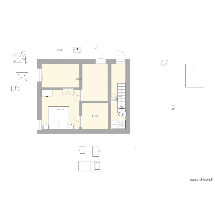 rdc miconos reajusté dv. Plan de 0 pièce et 0 m2