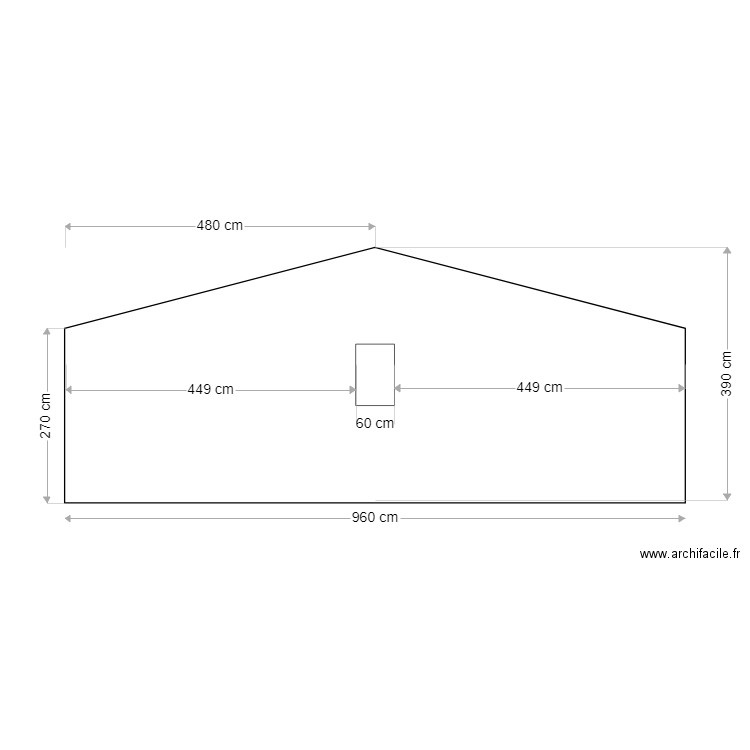  face nord. Plan de 0 pièce et 0 m2