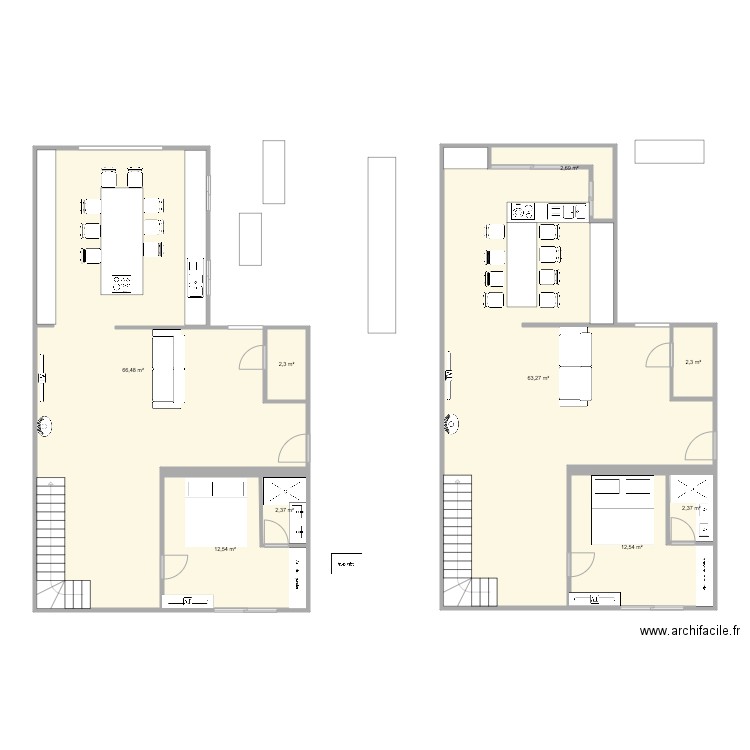 soudant. Plan de 9 pièces et 167 m2