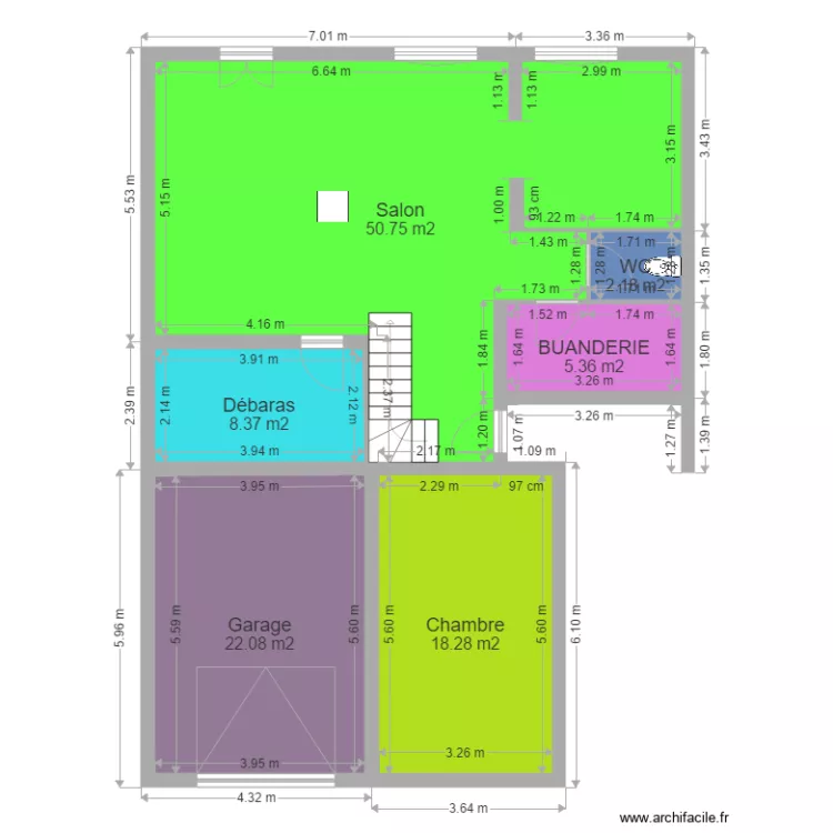 plan avec extension garage 2. Plan de 