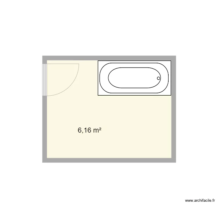 BERAT SDB existant. Plan de 