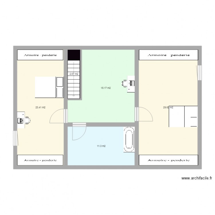 max etage. Plan de 0 pièce et 0 m2