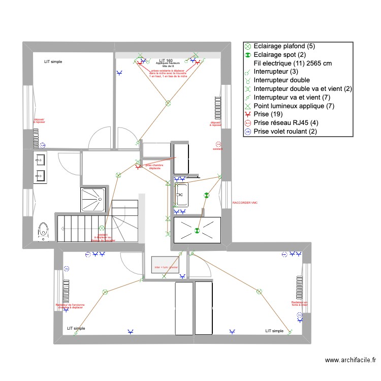 Saccharin R+1 elec/plomb. Plan de 0 pièce et 0 m2