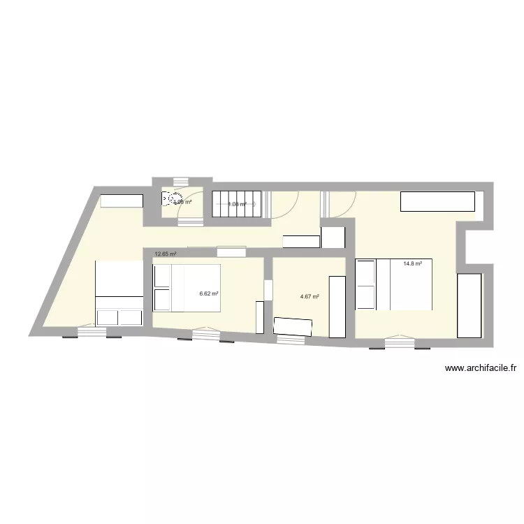 Etage non modifi&eacute; 1. Plan de 