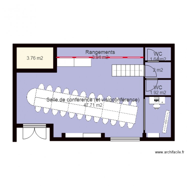 Salle de conférence 3. Plan de 0 pièce et 0 m2