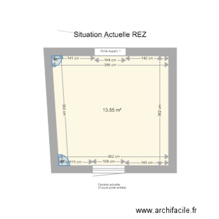 LIERNU Rez actuel. Plan de 0 pièce et 0 m2