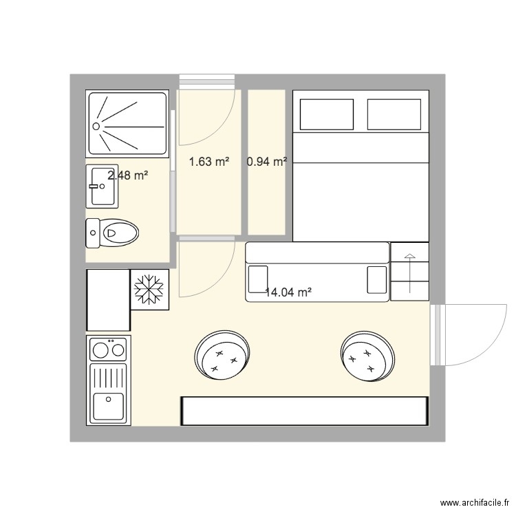 cabane 1. Plan de 0 pièce et 0 m2