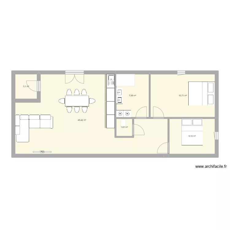 Appartement. Plan de Appartement. Plan de