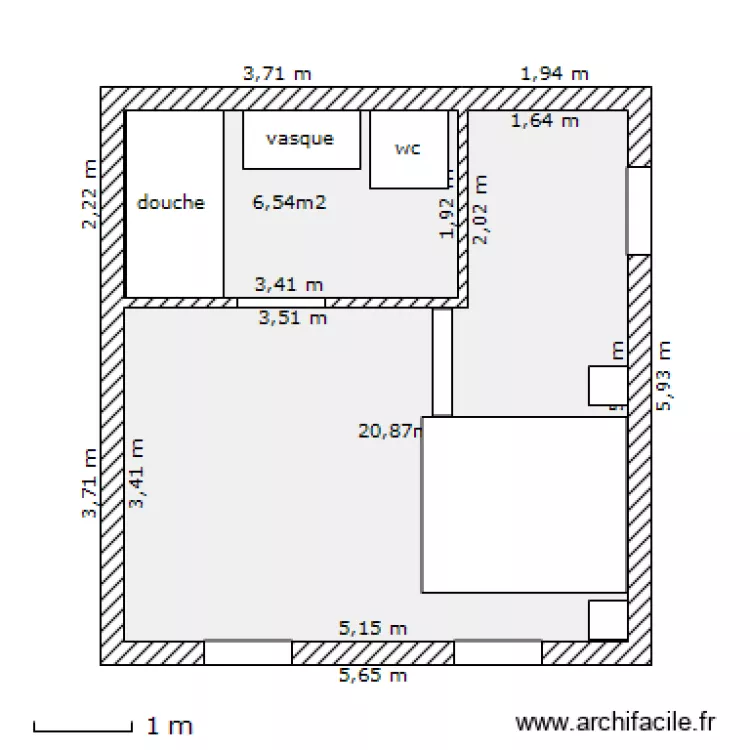 salle d eau. Plan de salle d eau. Plan de