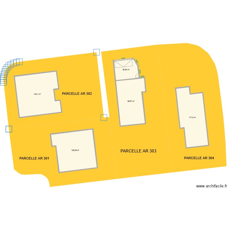 Plan de masse Cadastre. Plan de 0 pièce et 0 m2