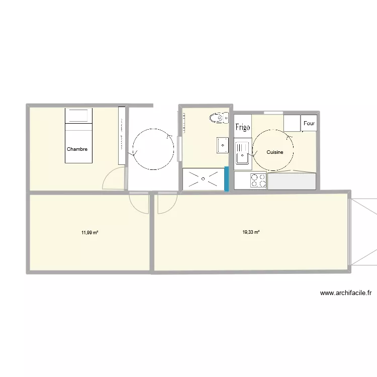 WAC 3 am&eacute;nag Armelle. Plan de 