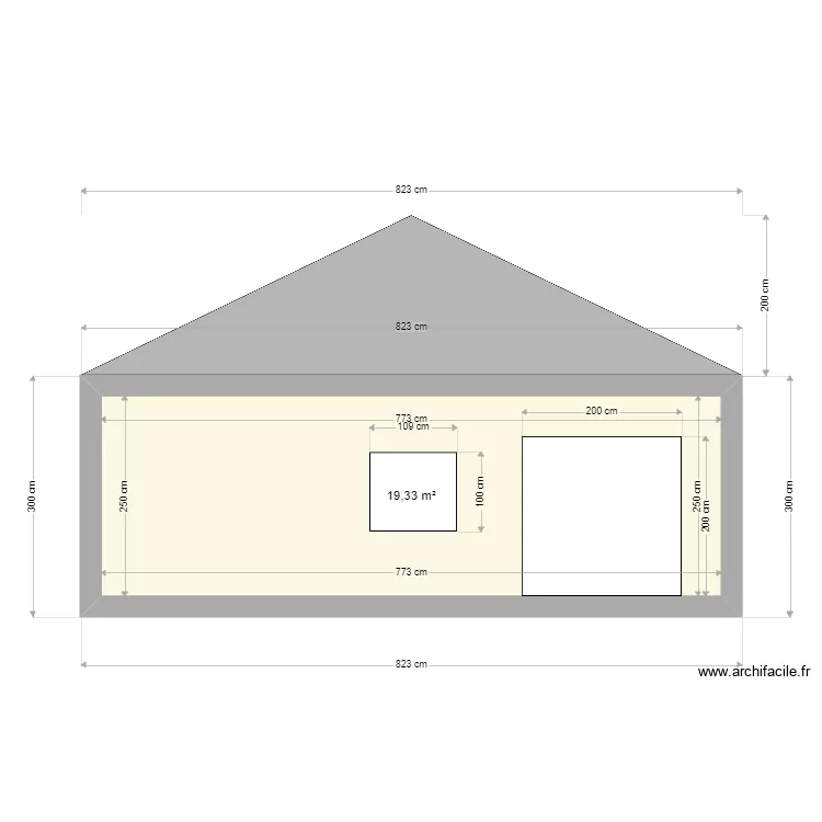 facade entree . Plan de 