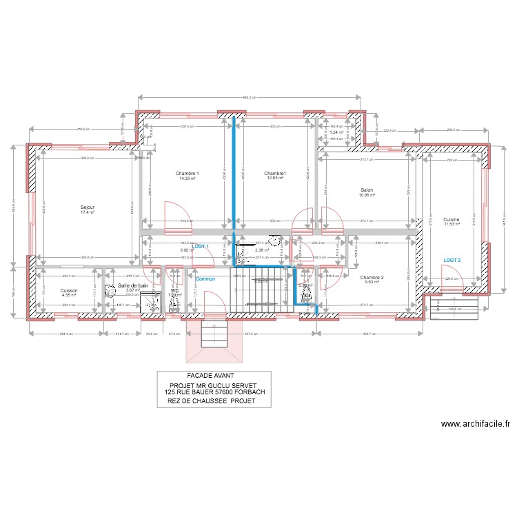 GUCLU ETAGE EXISTANT . Plan de 0 pièce et 0 m2