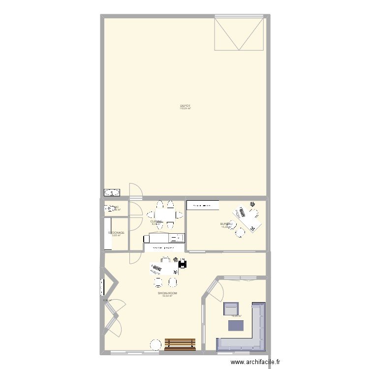 SHOW ROOM. Plan de 0 pièce et 0 m2