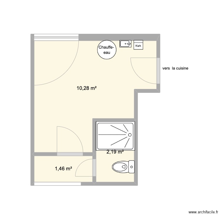 Entrée actuelle. Plan de 0 pièce et 0 m2