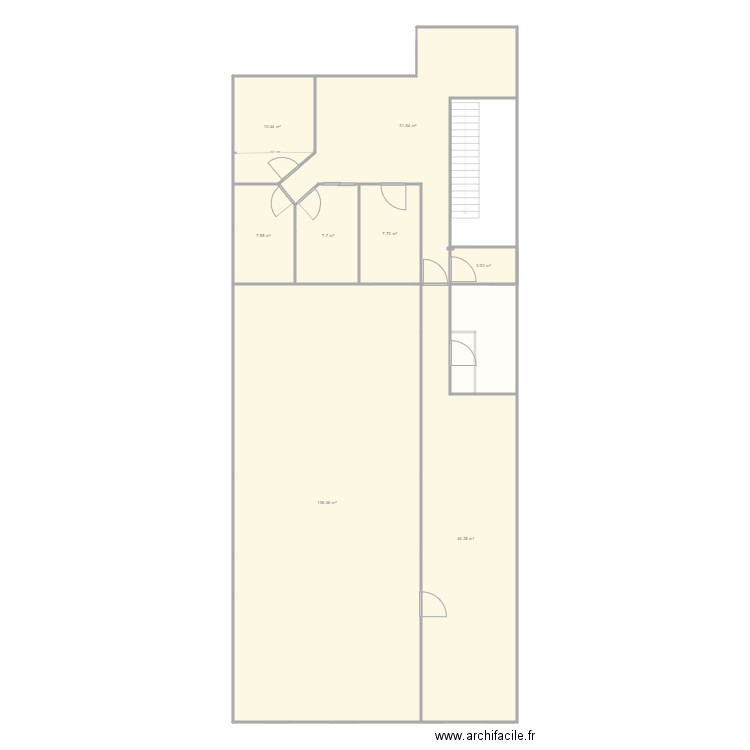 Plan Bureau Chessy étage  projet modif salle réunion. Plan de 0 pièce et 0 m2