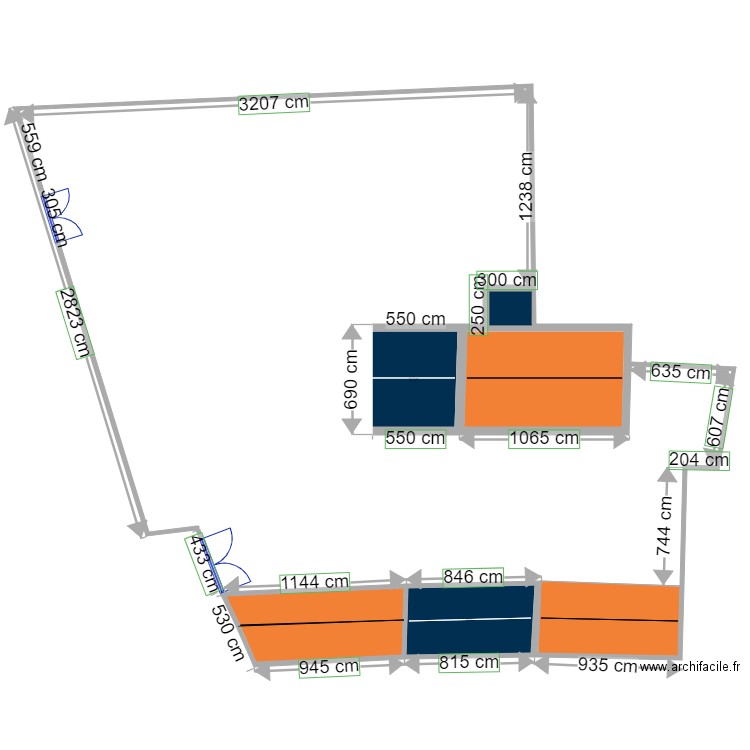 plan de masse ancien 2. Plan de 0 pièce et 0 m2