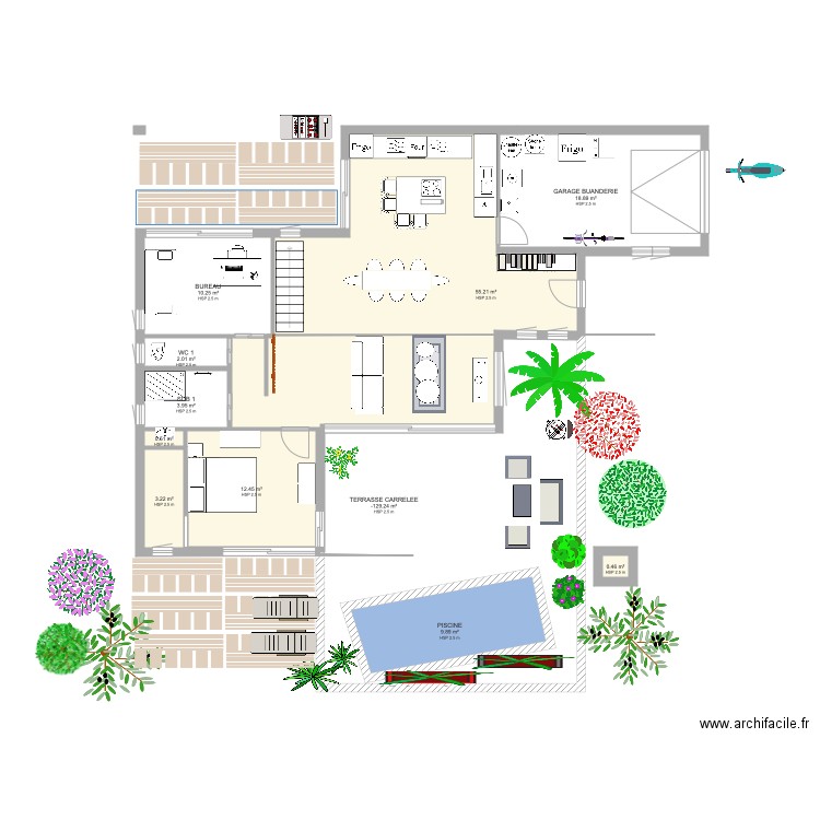 PLAN REEL V4. Plan de 0 pièce et 0 m2