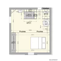 Le Grand Buat : Petite maison 1er etage Nouveau Plan lit sous-pente