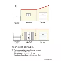 FACADE EST  TOITURE GARAGE