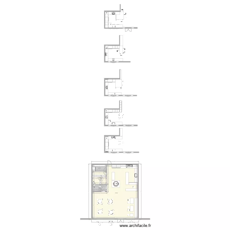 RESTAURANT G&eacute;orgien Aaron. Plan de 