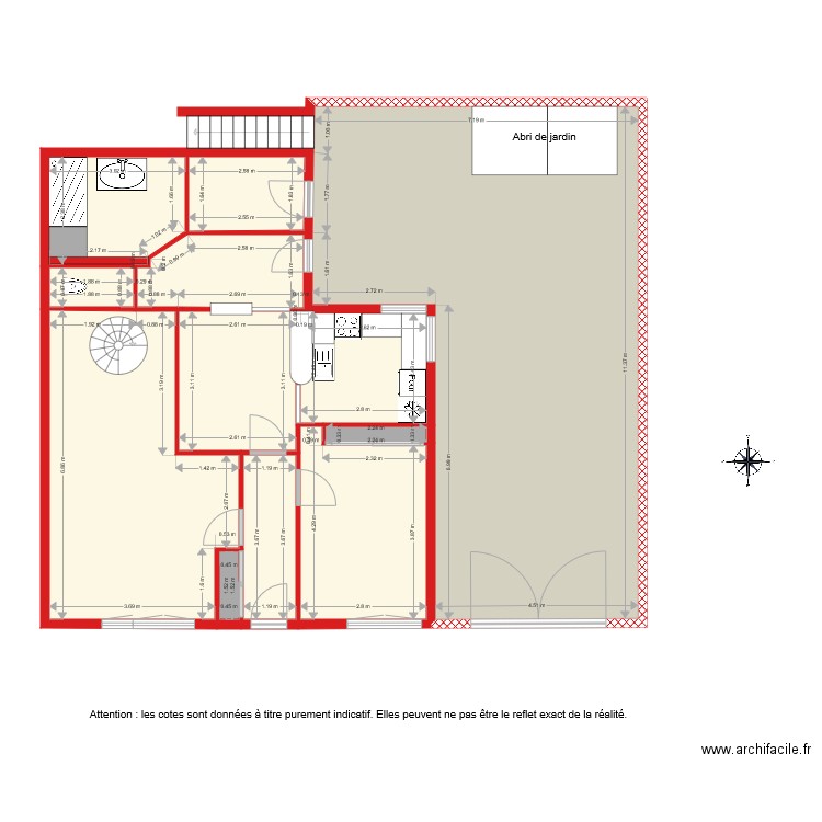 BI 1335 DELACROIX RDC. Plan de 0 pièce et 0 m2