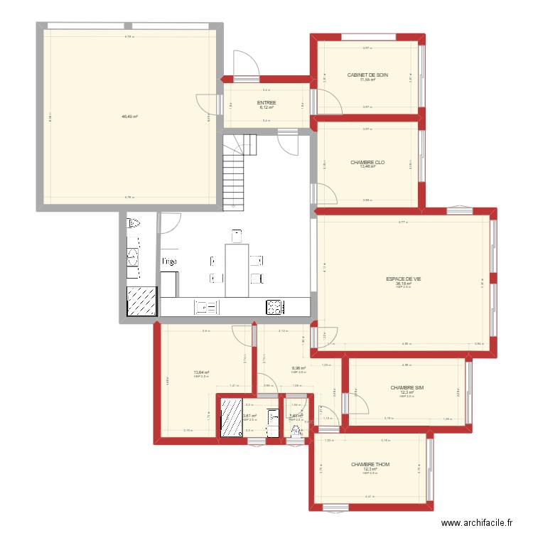 PROJET K3. Plan de 0 pièce et 0 m2