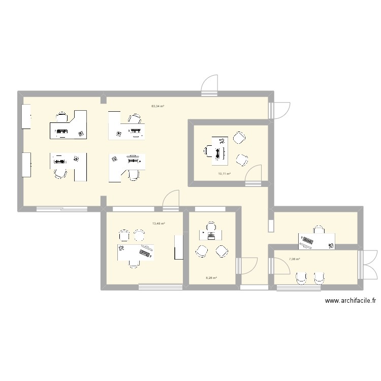 POSTE aménagement poste 2. Plan de 0 pièce et 0 m2