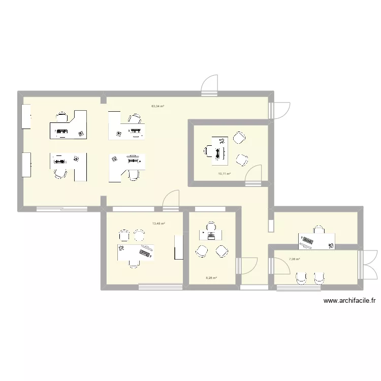 POSTE am&eacute;nagement poste 2. Plan de 