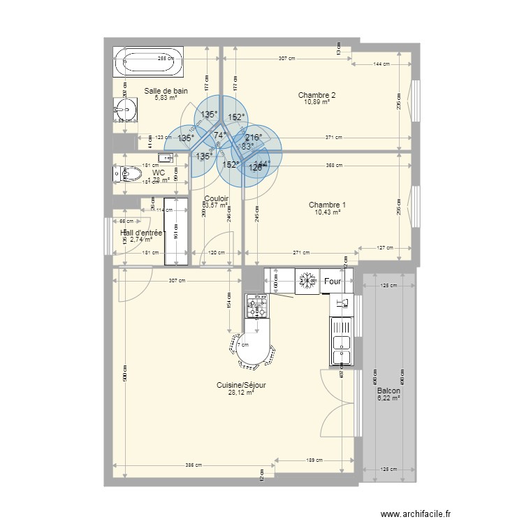 F3 Millenium vide. Plan de 0 pièce et 0 m2