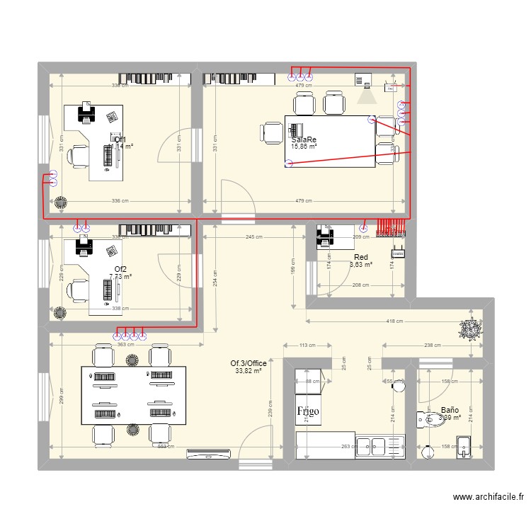 IYR pl1v3. Plan de 6 pièces et 76 m2