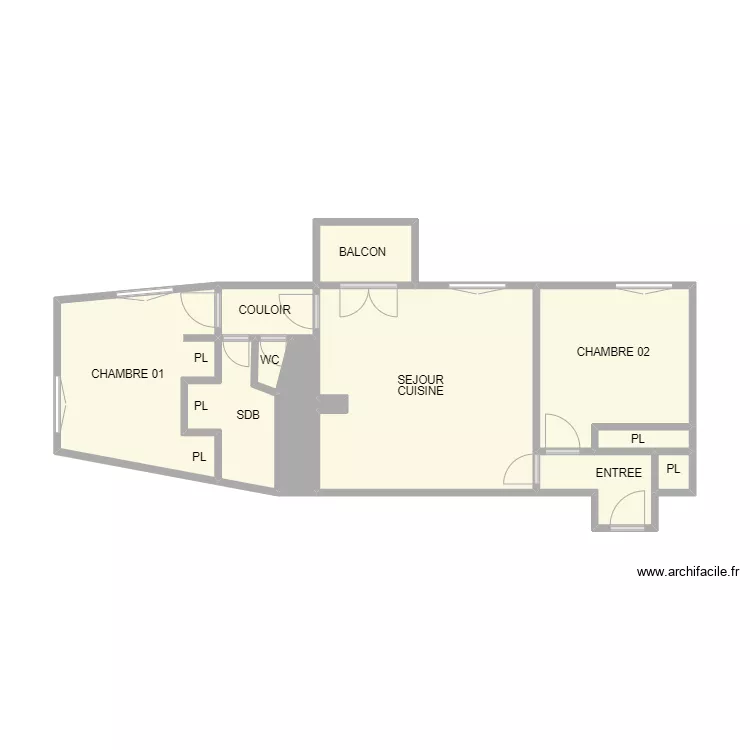 APPARTEMENT NIMES . Plan de 