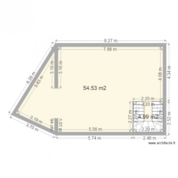 plan de Surface. Plan de 0 pièce et 0 m2